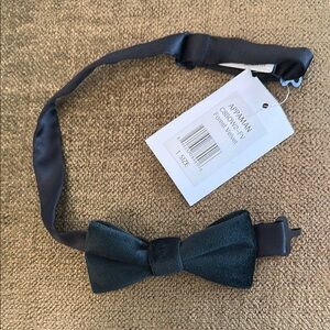 New Appaman Dark Green Velvet Bow Tie